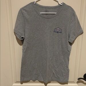 Vineyard Vines Gray Tee with Nautical Graphic